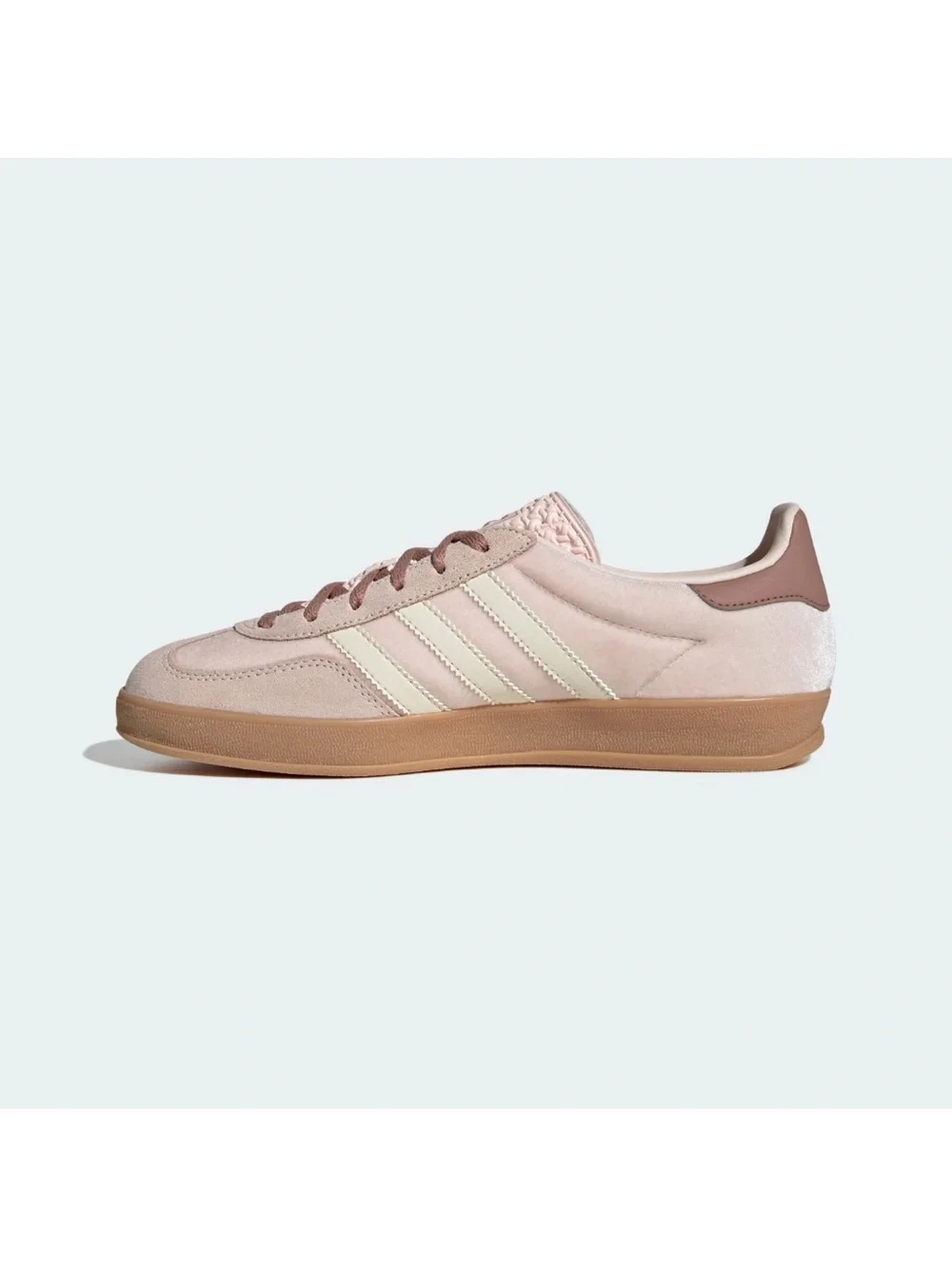 adidas Gazelle Low-Top Sneakers in Pale Pink, Cream & Gum - Picture 6 of 12